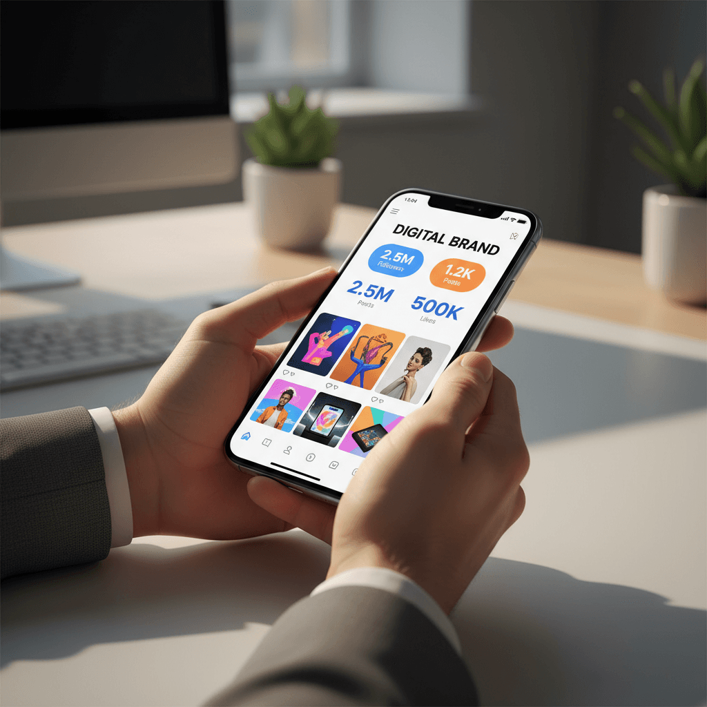 Facebook Ads Manager dashboard on smartphone screen